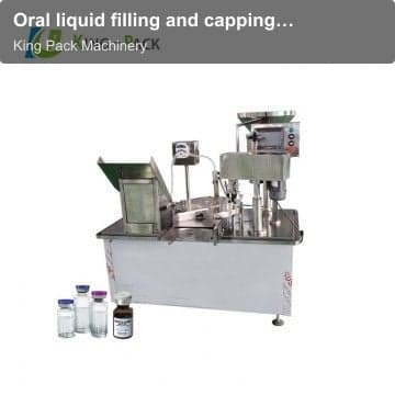 Oral liquid filling and capping machine