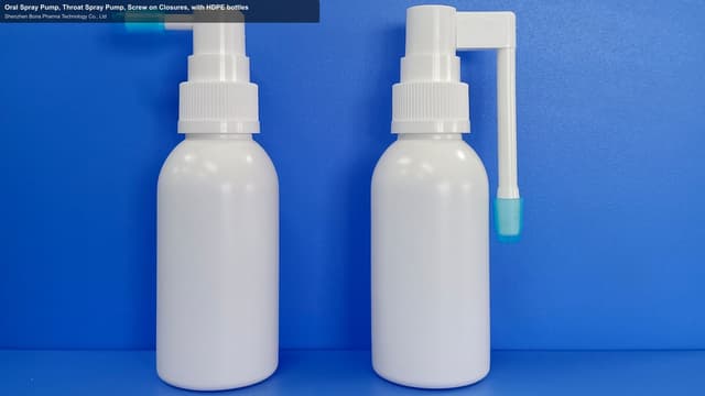 Oral Spray Pump, Throat Spray Pump, Screw on Closures, with HDPE bottles