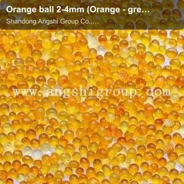 Orange ball 2-4mm (Orange - green)