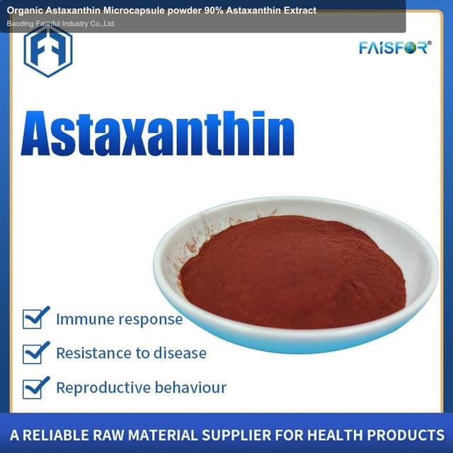 Organic Astaxanthin Microcapsule powder 90% Astaxanthin Extract