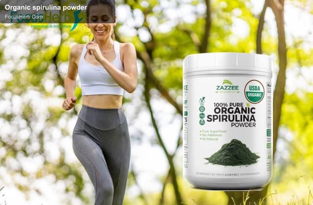 Organic spirulina powder