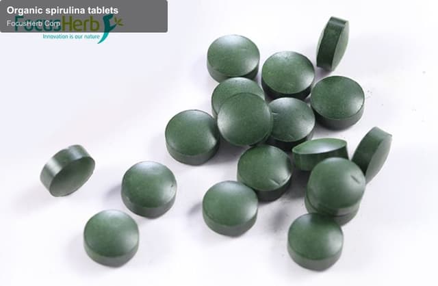 Organic spirulina tablets