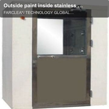 Outside paint inside stainless steel drencher room