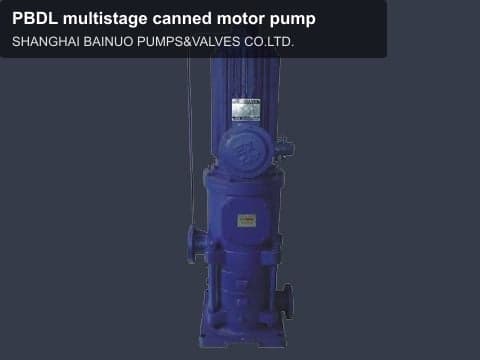 PBDL multistage canned motor pump