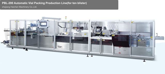 PBL-200 Automatic Vial Packing Production Line(for ten blister)