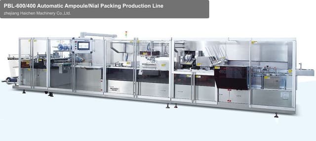 PBL-600/400 Automatic Ampoule/Nial Packing Production Line