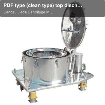 PDF type (clean type) top discharge centrifugePD type (clean type) top discharge centrifuge