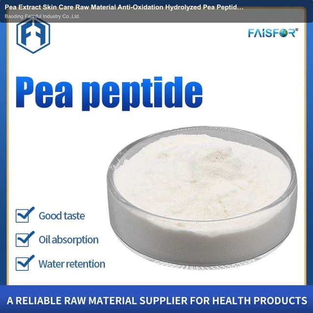 Pea Extract Skin Care Raw Material Anti-Oxidation Hydrolyzed Pea Peptide CAS 69430-36-0
