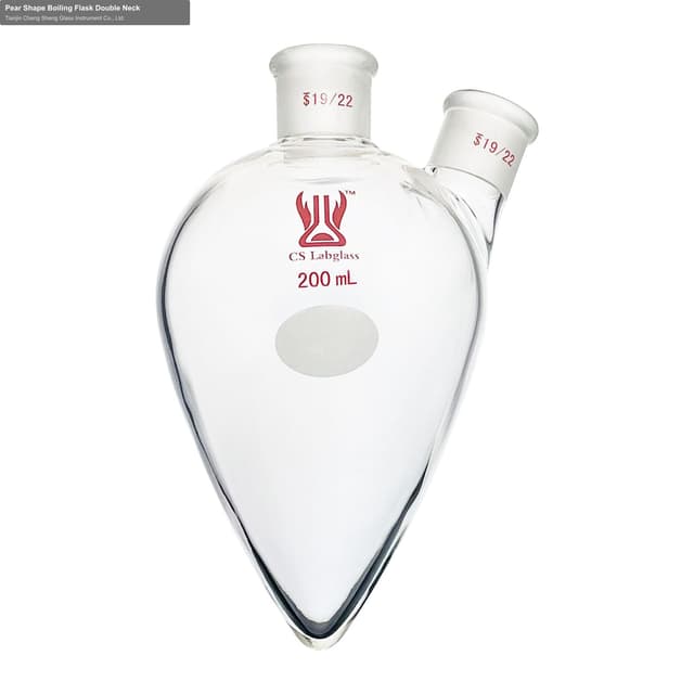 Pear Shape Boiling Flask Double Neck