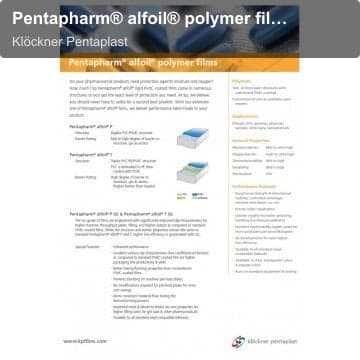 Pentapharm® alfoil® polymer films
