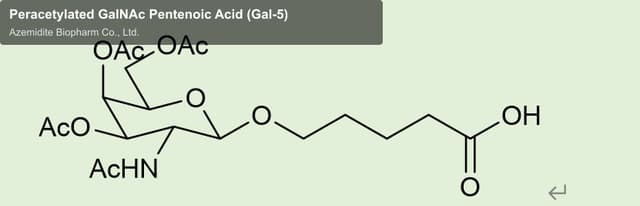 Peracetylated GalNAc Pentenoic Acid (Gal-5)