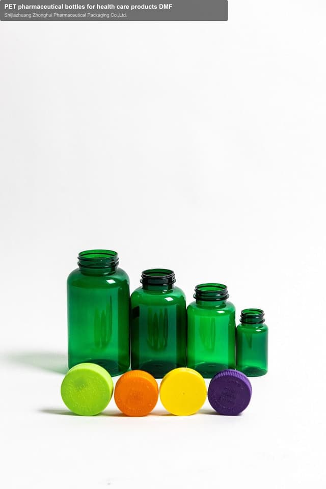 PET pharmaceutical bottles for health care products DMF