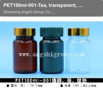 PET100ml-001-Tea, transparent, green