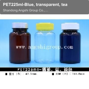 PET225ml-Blue, transparent, tea