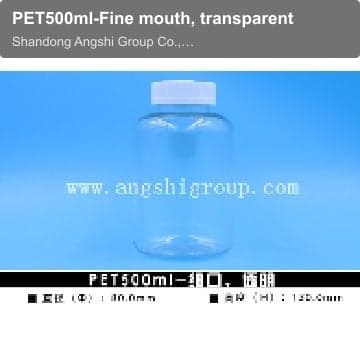 PET500ml-Fine mouth, transparent