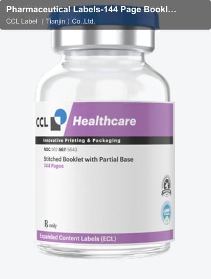 Pharmaceutical Labels-144 Page Booklet