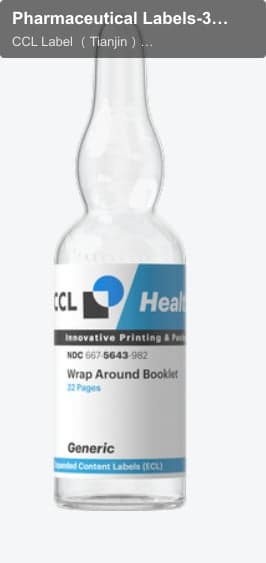 Pharmaceutical Labels-32 Page Glue Bound ECL Booklet