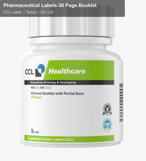 Pharmaceutical Labels-36 Page Booklet