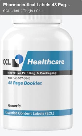 Pharmaceutical Labels-48 Page Glue Bound ECL Booklet