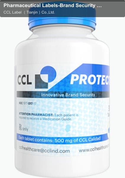 Pharmaceutical Labels-Brand Security Labels-Varnish Pattern (with intentional error)
