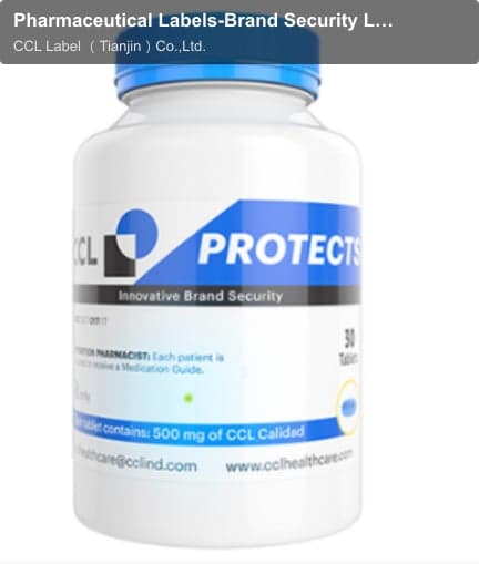Pharmaceutical Labels-Brand Security Labels-Dot Varnish Void