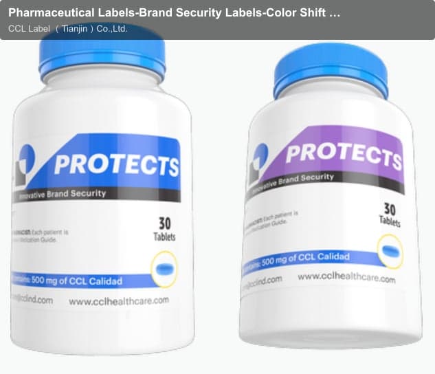 Pharmaceutical Labels-Brand Security Labels-Color Shift Ink