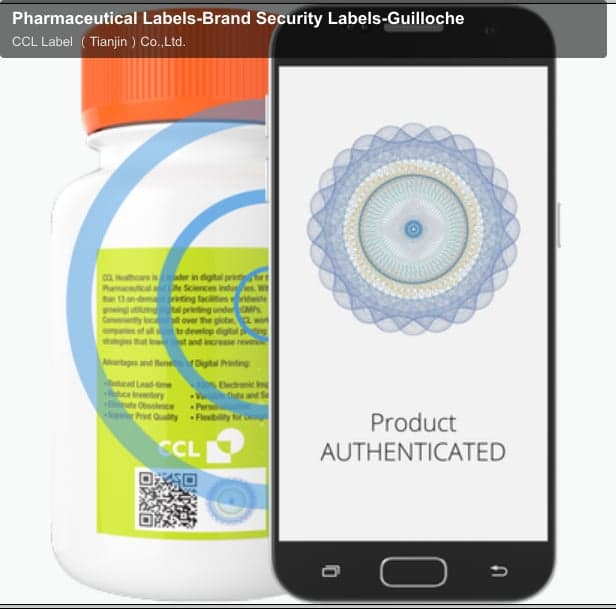 Pharmaceutical Labels-Brand Security Labels-Guilloche