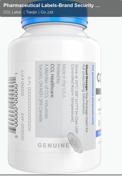 Pharmaceutical Labels-Brand Security Labels-Coin Reactive
