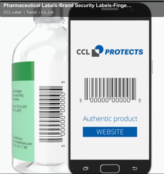 Pharmaceutical Labels-Brand Security Labels-Finger Printed Barcode
