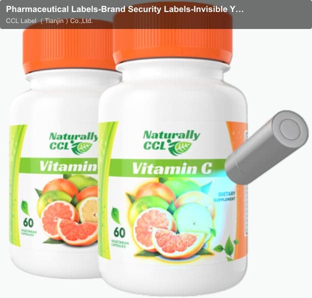 Pharmaceutical Labels-Brand Security Labels-Invisible Yellow Static