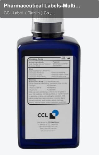 Pharmaceutical Labels-Multi-ply Labels-Back Label Multi-Ply