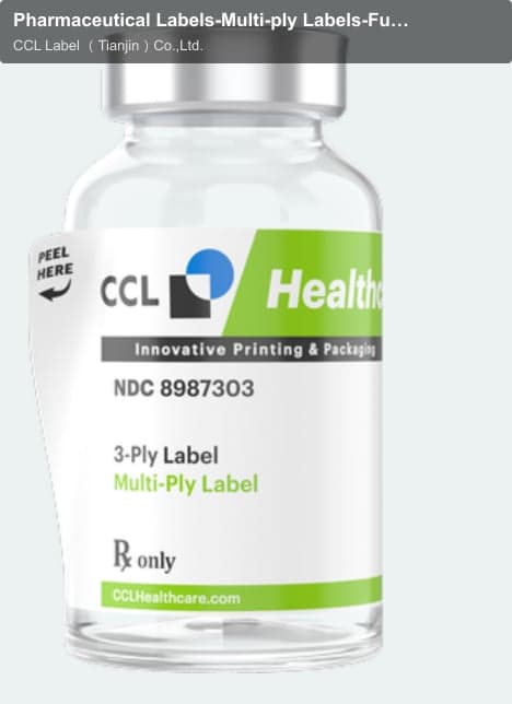 Pharmaceutical Labels-Multi-ply Labels-Full Graphic 3-Ply