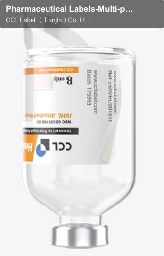 Pharmaceutical Labels-Multi-ply Labels-Inverted Hanger Labels-Attached Hanger 2 Peel-offs