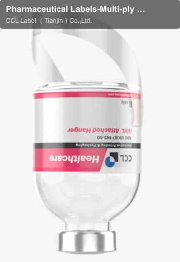 Pharmaceutical Labels-Multi-ply Labels-Inverted Hanger Labels-Attached Hanger