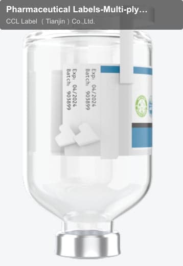 Pharmaceutical Labels-Multi-ply Labels-Inverted Hanger Labels-2-Layer with Peel-offs