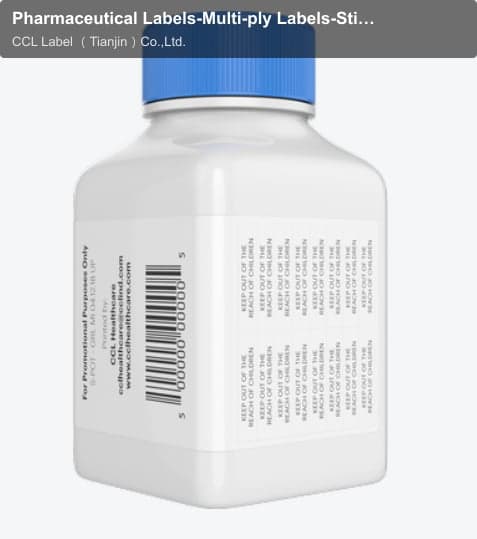 Pharmaceutical Labels-Multi-ply Labels-Stick and Lift Multi-Ply-Pharmacy RX Peel off