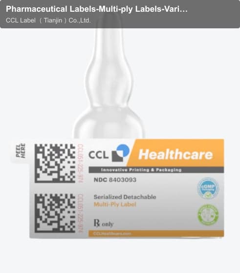 Pharmaceutical Labels-Multi-ply Labels-Variable Data Labels