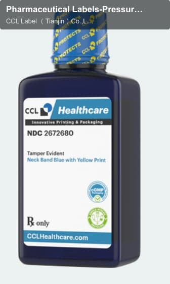 Pharmaceutical Labels-Pressure Sensitive Labels-2 Color Shrink Bands