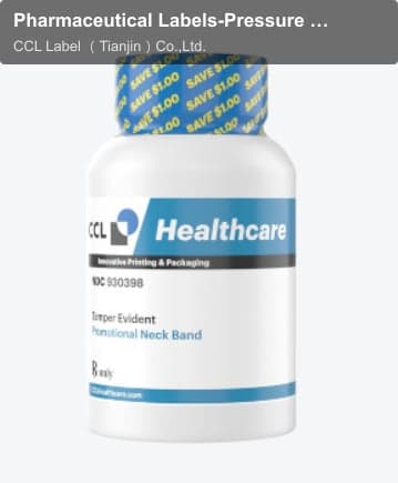 Pharmaceutical Labels-Pressure Sensitive Labels-Tamper Evident Bottle Shrink Band