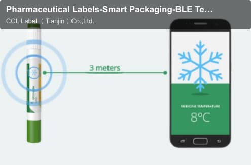 Pharmaceutical Labels-Smart Packaging-BLE Temperature Indicator