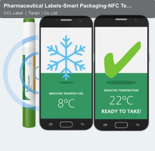 Pharmaceutical Labels-Smart Packaging-NFC Temperature Indicator