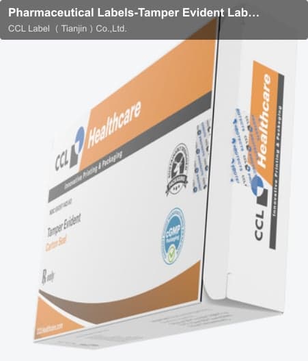 Pharmaceutical Labels-Tamper Evident Labels-Tamper Evident Carton Seal