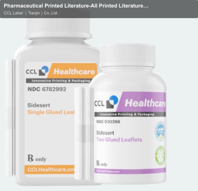 Pharmaceutical Printed Literature-All Printed Literature-Sidesert