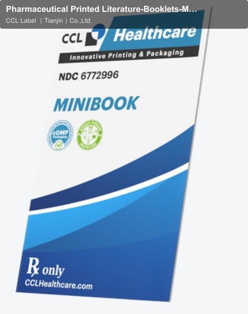 Pharmaceutical Printed Literature-Booklets-Mini-Booklet with Leaflet
