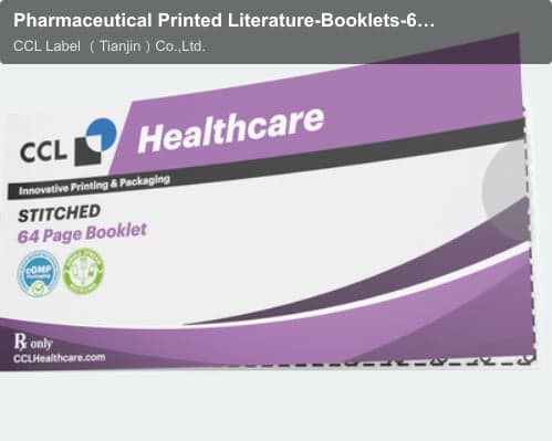 Pharmaceutical Printed Literature-Booklets-64 Page Saddle Stitched