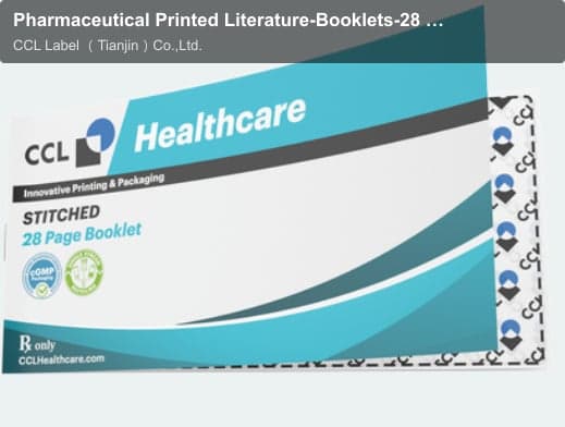 Pharmaceutical Printed Literature-Booklets-28 Page Saddle Stitched Booklet