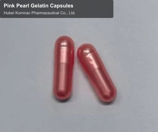 Pink Pearl Gelatin Capsules