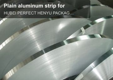 Plain aluminum strip for