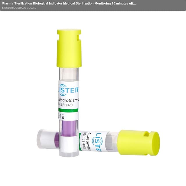 Plasma Sterilization Biological Indicator Medical Sterilization Monitoring 20 minutes ultra-fast self-contained biological indicator