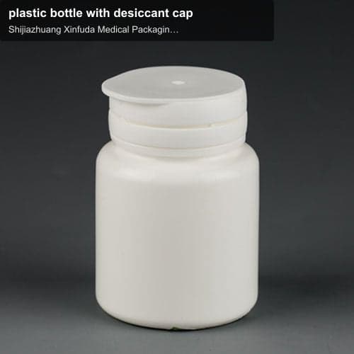 plastic bottle with desiccant cap
